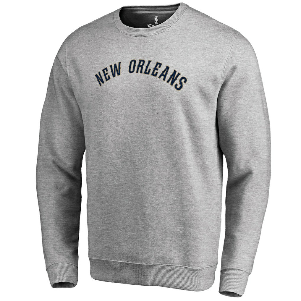 New Orleans Pelicans Wordmark Pullover Sweatshirt - Heathered Gray online