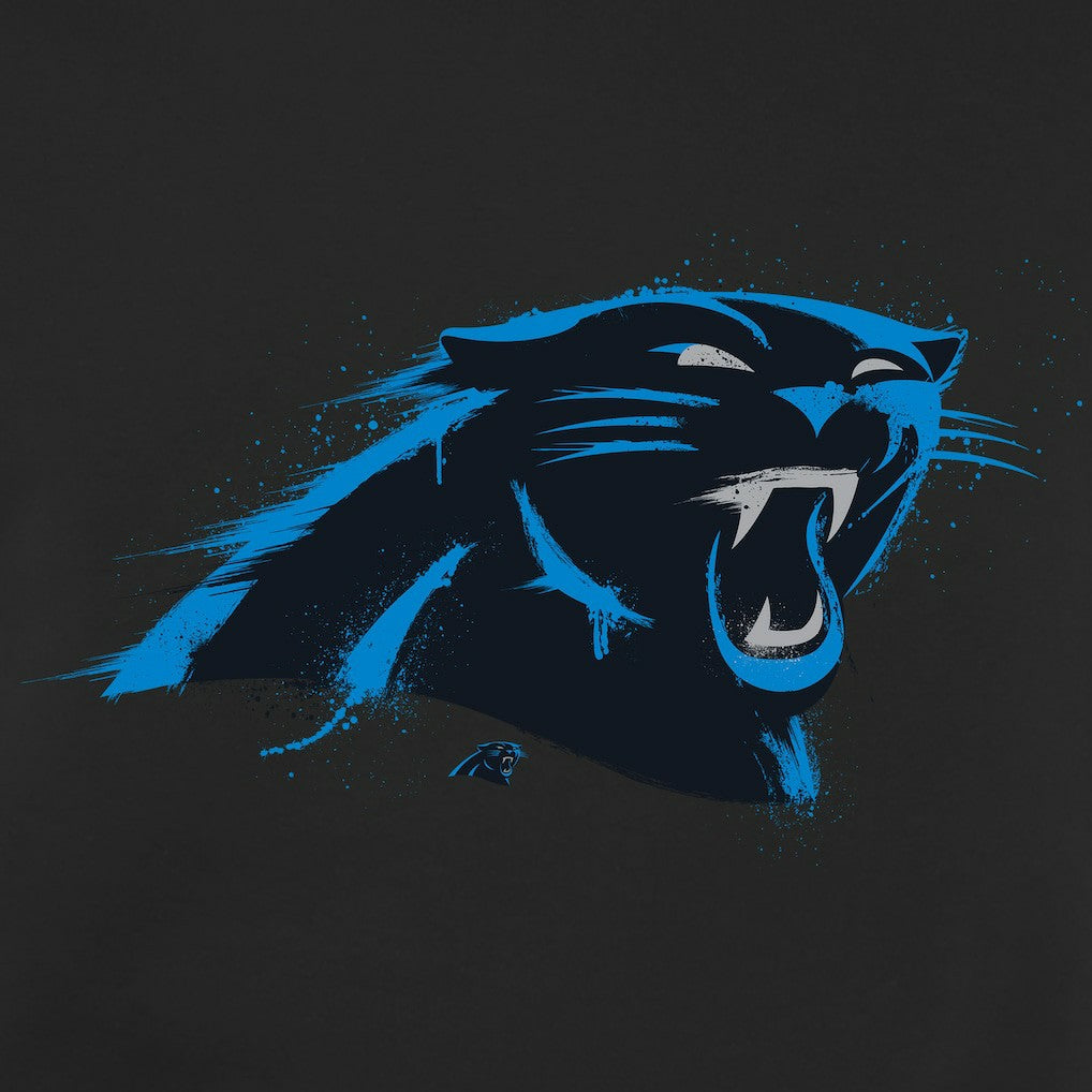 Carolina Panthers Splatter Logo Pullover Hoodie - Black sale