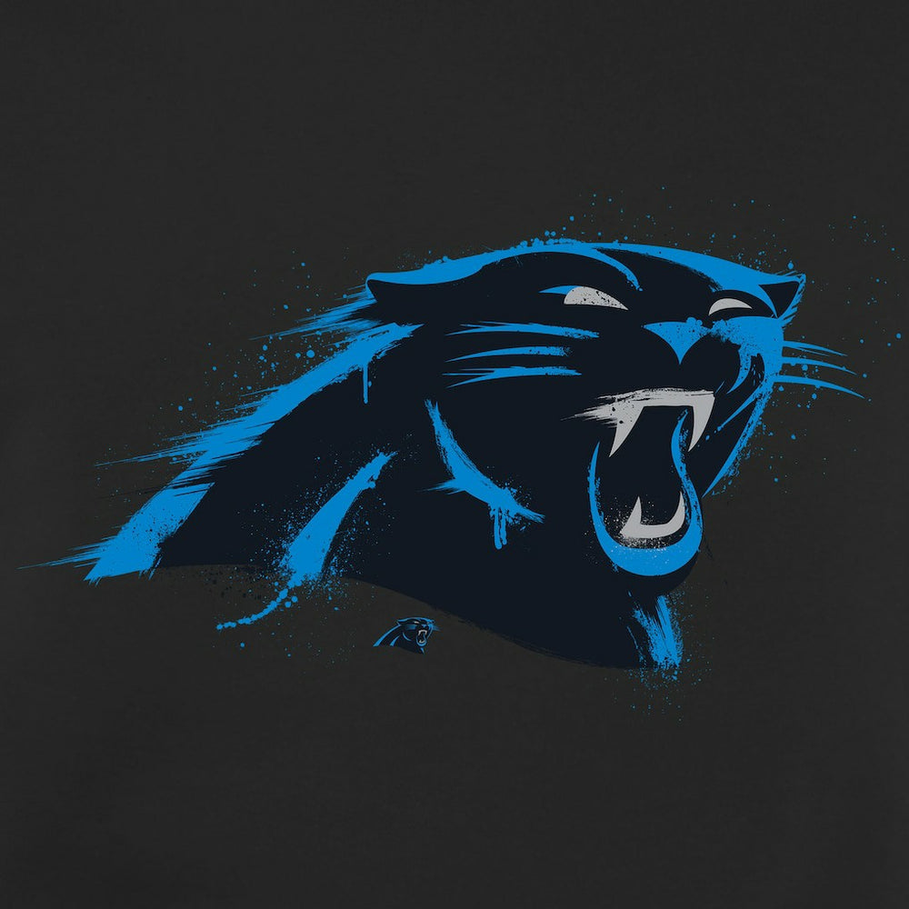 Carolina Panthers Splatter Logo Pullover Hoodie - Black sale