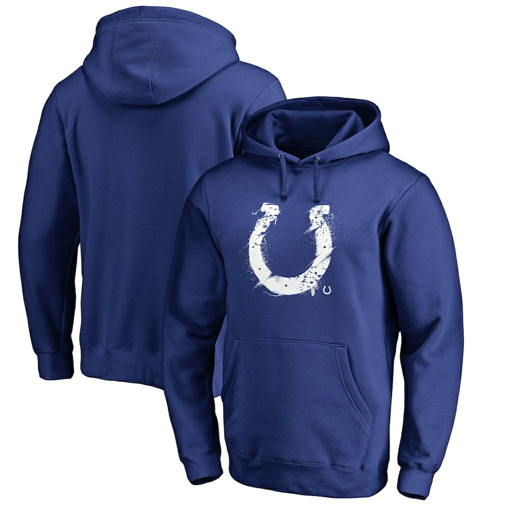 Indianapolis Colts Splatter Logo Pullover Hoodie - Royal sale