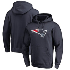 New England Patriots Splatter Logo Pullover Hoodie - Navy on sale