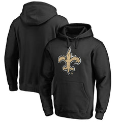 New Orleans Saints Splatter Logo Pullover Hoodie - Black cheap