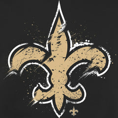 New Orleans Saints Splatter Logo Pullover Hoodie - Black cheap