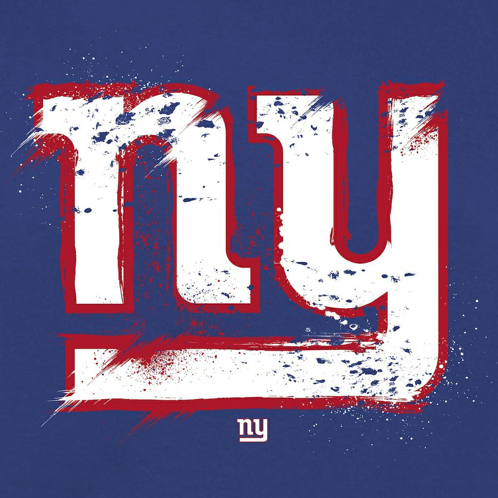 New York Giants Splatter Logo Pullover Hoodie - Royal for sale