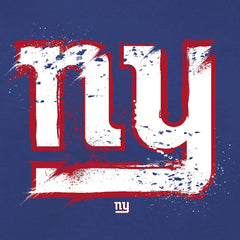 New York Giants Splatter Logo Pullover Hoodie - Royal for sale