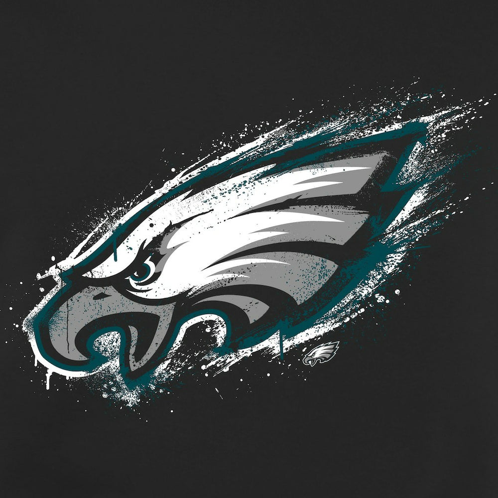 Philadelphia Eagles Splatter Logo Pullover Hoodie - Black cheap