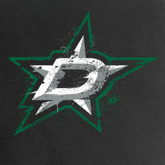 Dallas Stars Women's Splatter Logo V-Neck T-Shirt Black