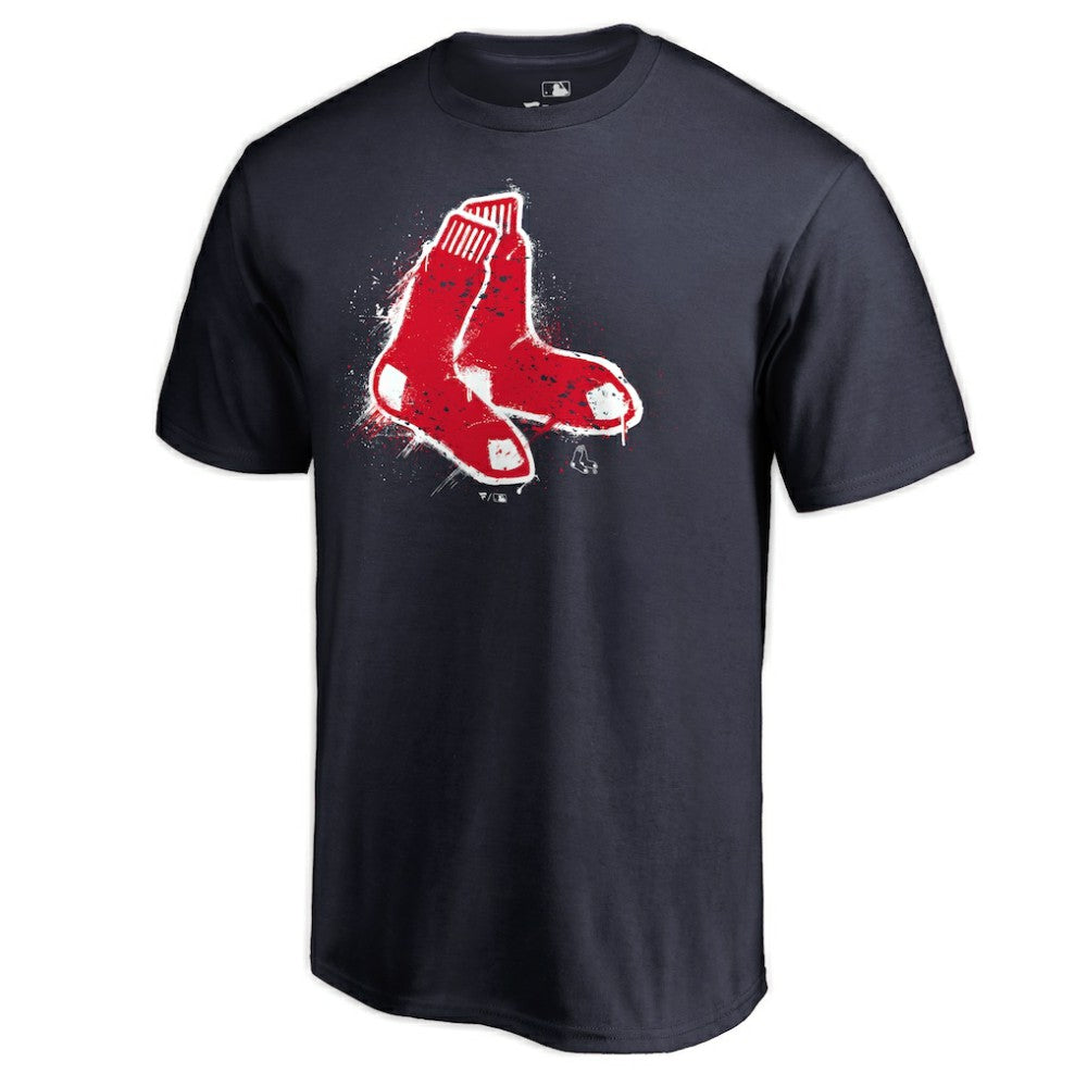 Boston Red Sox Splatter Logo T-Shirt - Navy