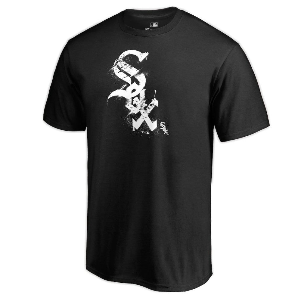 Chicago White Sox Splatter Logo T-Shirt - Black