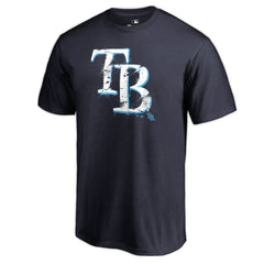Tampa Bay Rays Splatter Logo T-Shirt - Navy