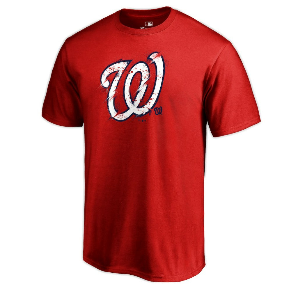 Washington Nationals Splatter Logo T-Shirt - Red