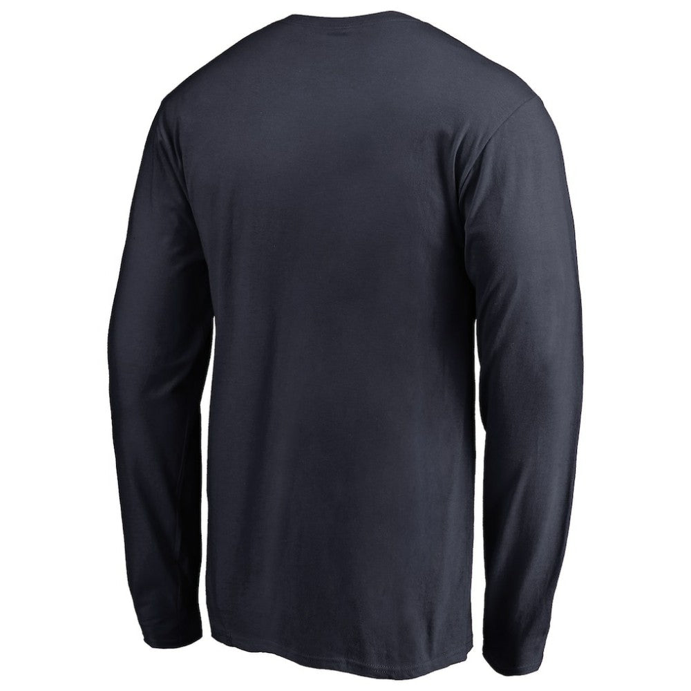 Boston Red Sox Splatter Logo Long Sleeve T-Shirt - Navy