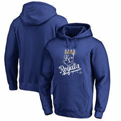 Kansas City Royals Splatter Logo Pullover Hoodie - Royal