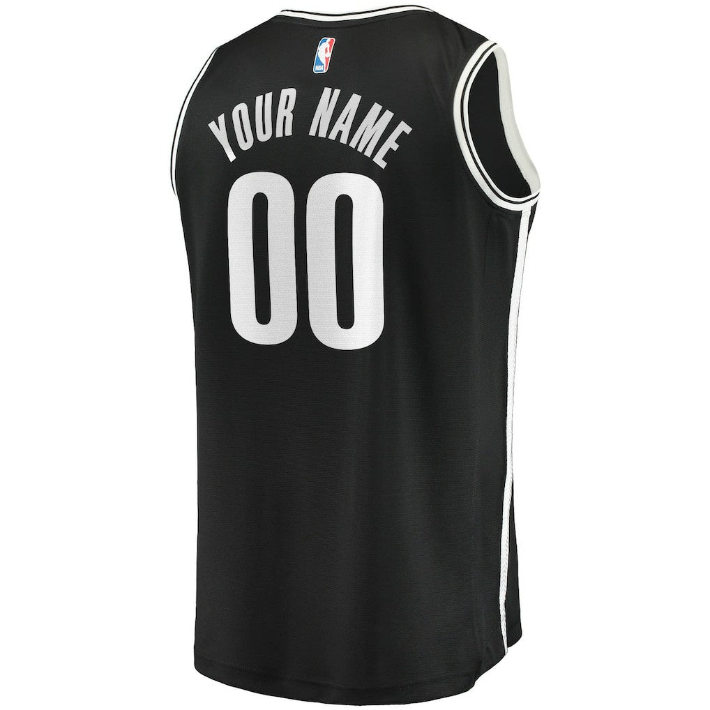 Brooklyn Nets Fast Break Custom Replica Jersey Black - Icon Edition | Fanatics cheap