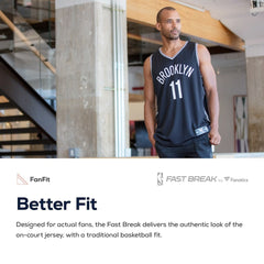 Brooklyn Nets Fast Break Custom Replica Jersey Black - Icon Edition | Fanatics cheap