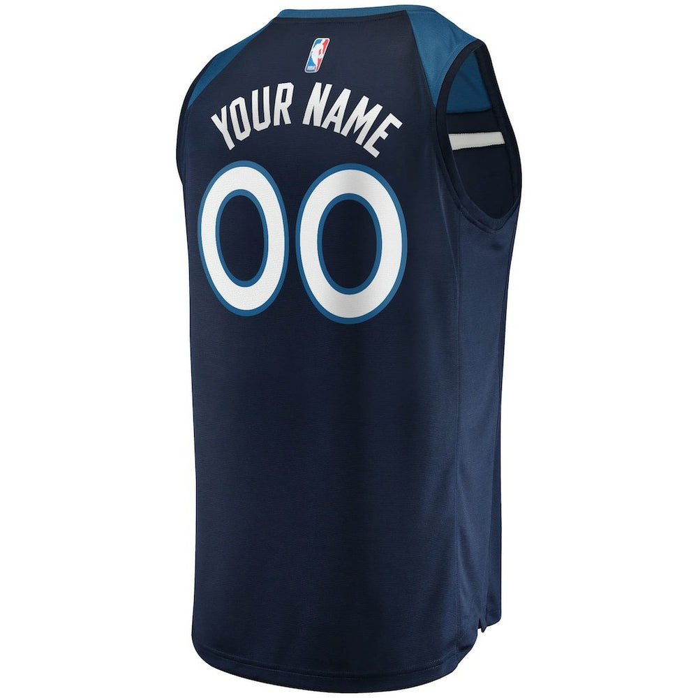 Minnesota Timberwolves Fast Break Custom Replica Jersey Navy - Icon Edition | Fanatics discount