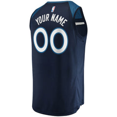 Minnesota Timberwolves Fast Break Custom Replica Jersey Navy - Icon Edition | Fanatics discount
