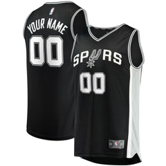 San Antonio Spurs Fast Break Custom Replica Jersey Black - Icon Edition | Fanatics on sale