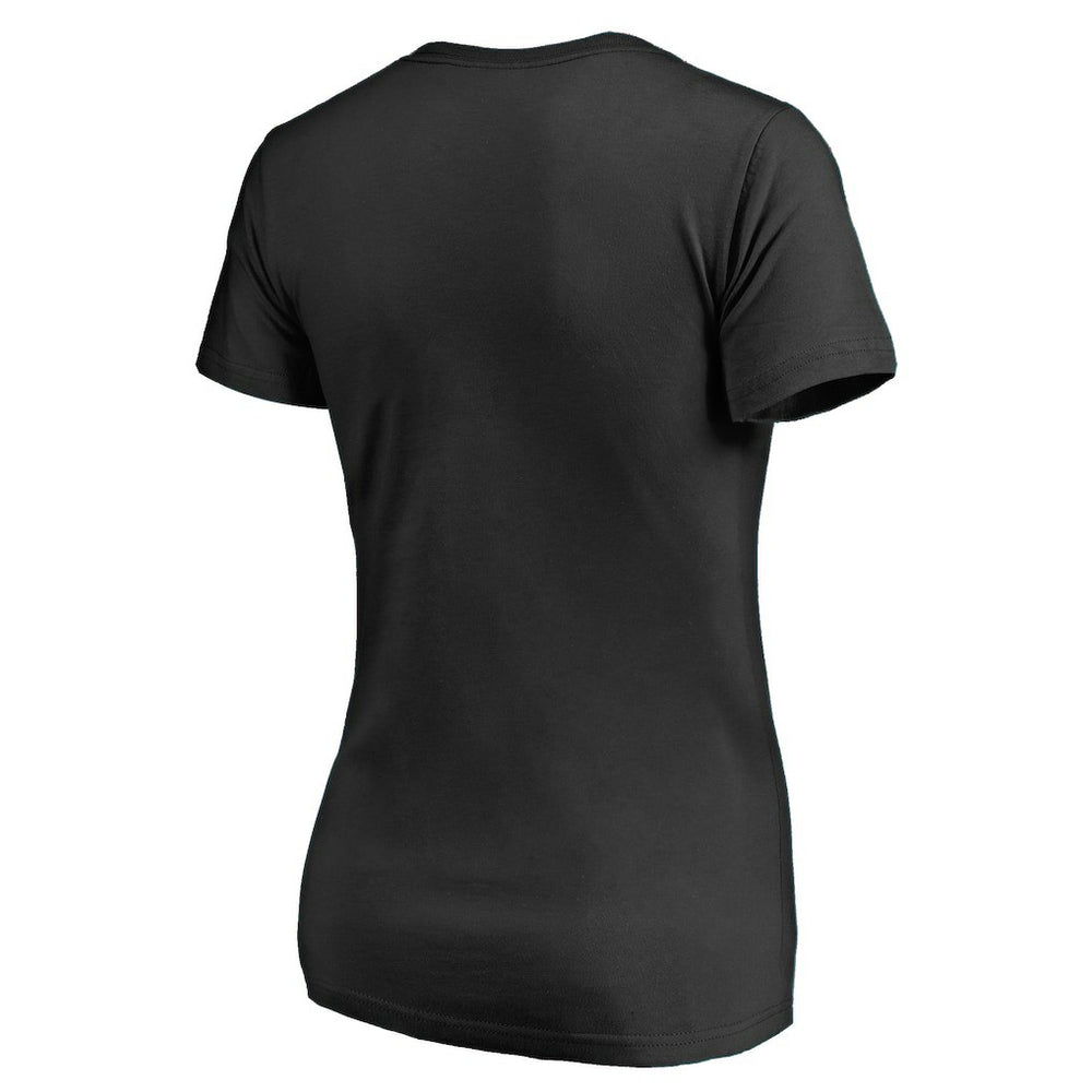 Atlanta Falcons Women's Vintage Collection Victory Arch V-Neck T-Shirt - Black cheap