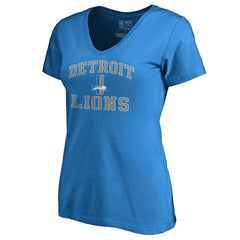 Detroit Lions Women's Vintage Collection Victory Arch V-Neck T-Shirt - Blue online