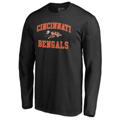 Cincinnati Bengals Vintage Collection Victory Arch Long Sleeve T-Shirt - Black cheap