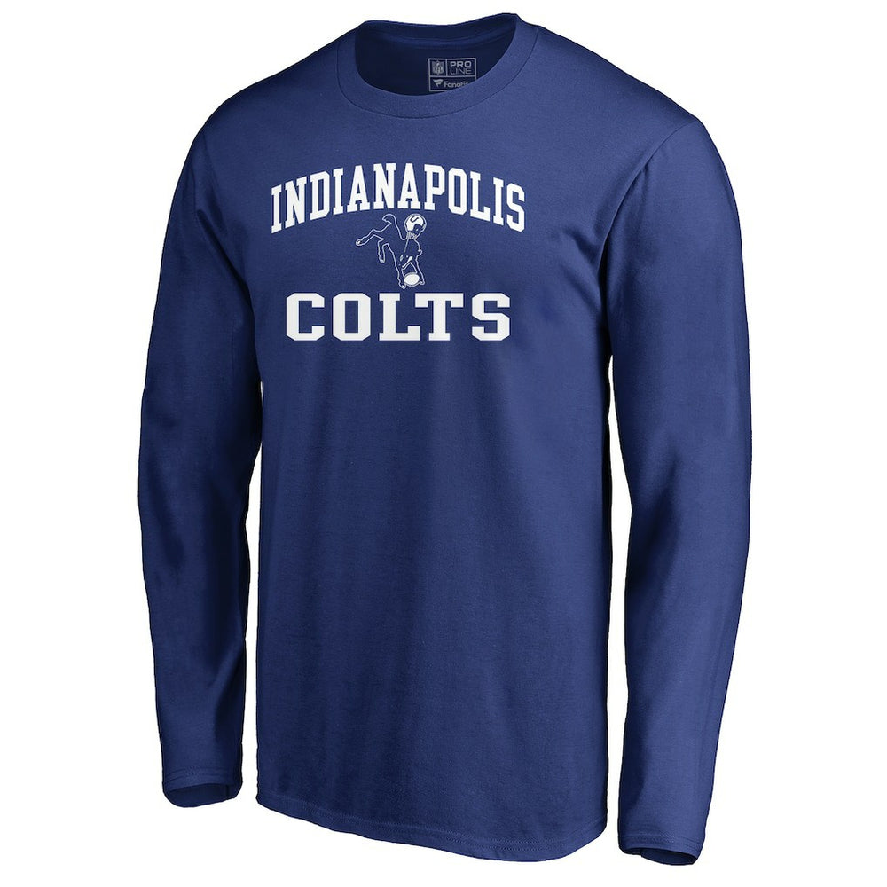 Indianapolis Colts Vintage Collection Victory Arch Long Sleeve T-Shirt - Royal on sale