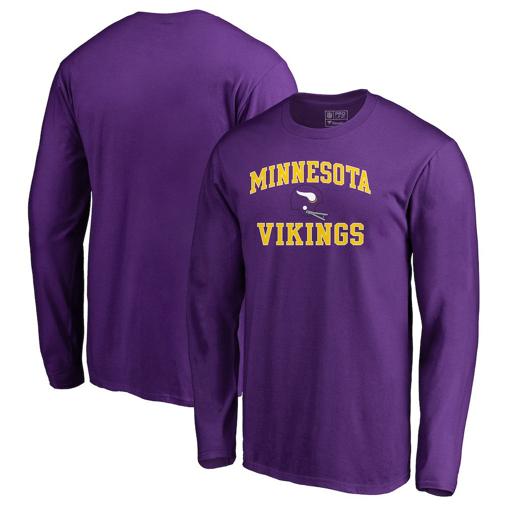 Minnesota Vikings Vintage Collection Victory Arch Long Sleeve T-Shirt - Purple online