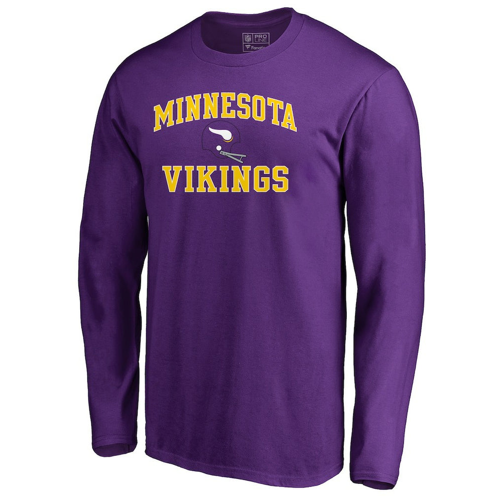Minnesota Vikings Vintage Collection Victory Arch Long Sleeve T-Shirt - Purple online