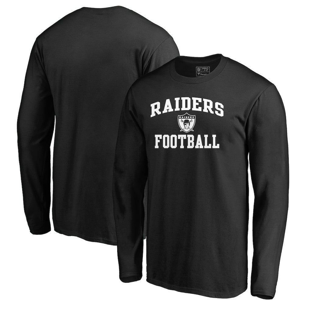 Las Vegas Raiders Vintage Collection Victory Arch Long Sleeve T-Shirt - Black outlet