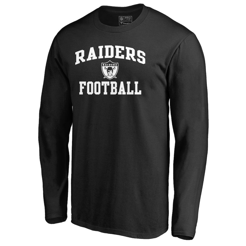 Las Vegas Raiders Vintage Collection Victory Arch Long Sleeve T-Shirt - Black outlet