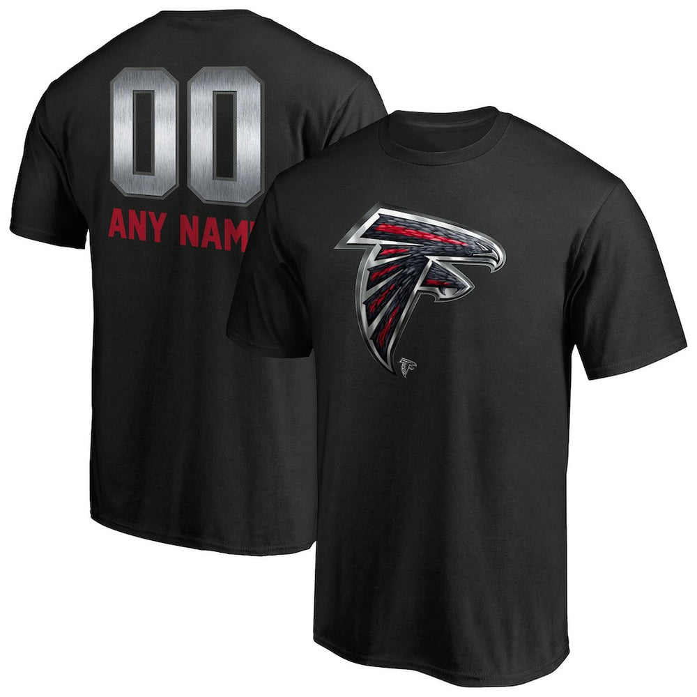 Atlanta Falcons Personalized Midnight Mascot T-Shirt - Black on sale