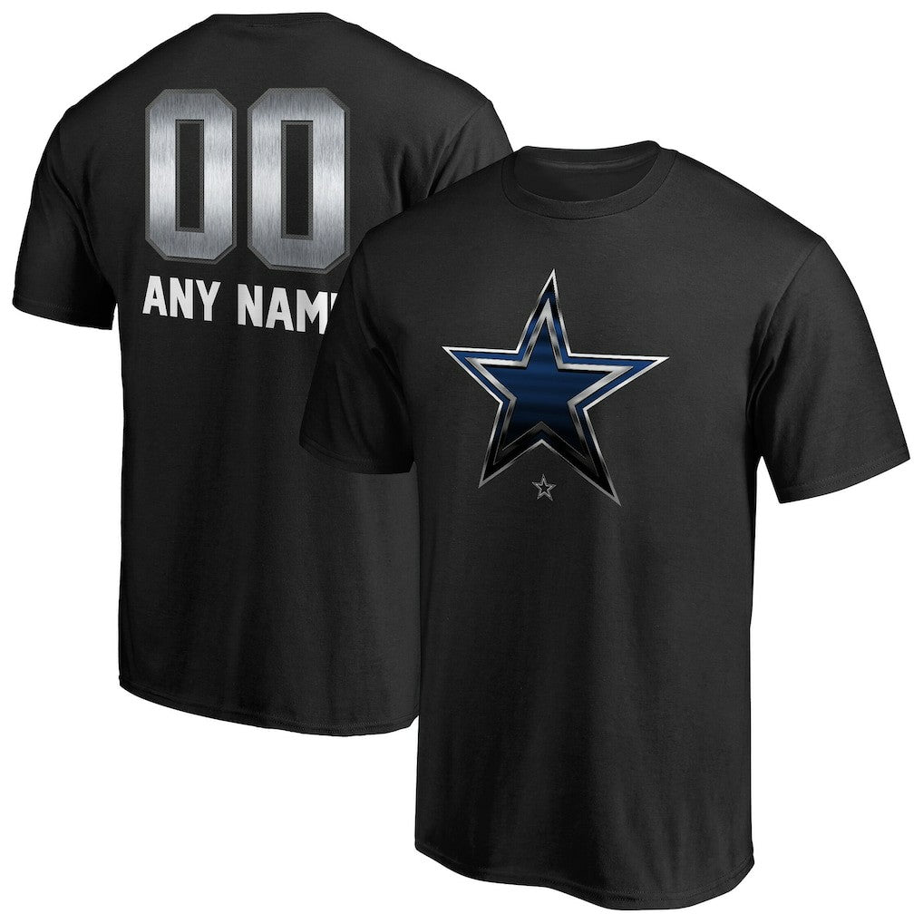 Dallas Cowboys Personalized Midnight Mascot T-Shirt - Black sale