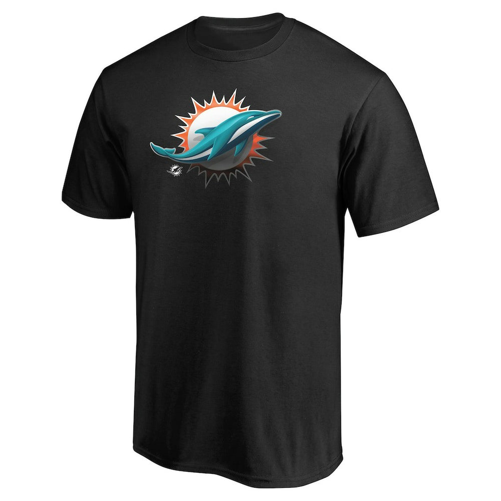 Miami Dolphins Personalized Midnight Mascot T-Shirt - Black sale
