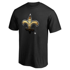 New Orleans Saints Personalized Midnight Mascot T-Shirt - Black on sale