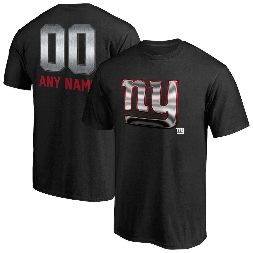 New York Giants Personalized Midnight Mascot T-Shirt - Black discount