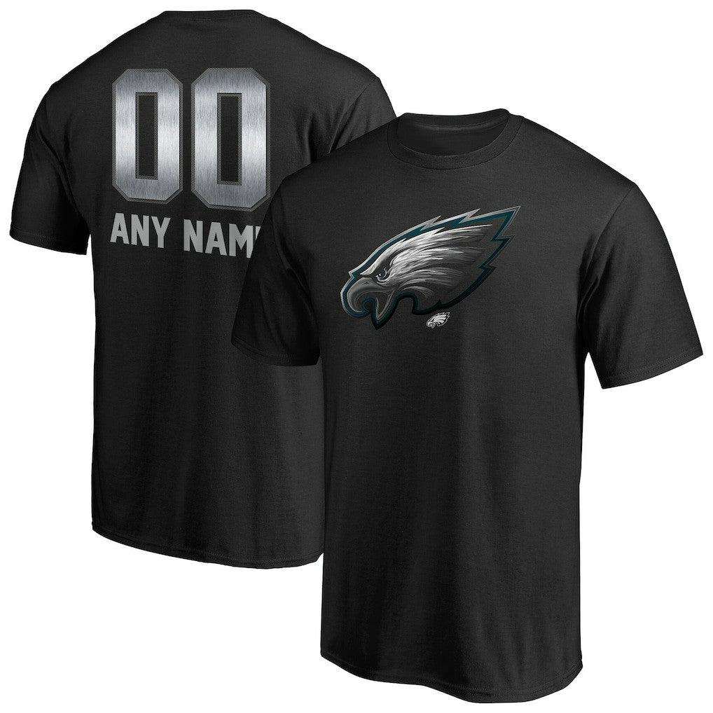 Philadelphia Eagles Personalized Midnight Mascot T-Shirt - Black for sale