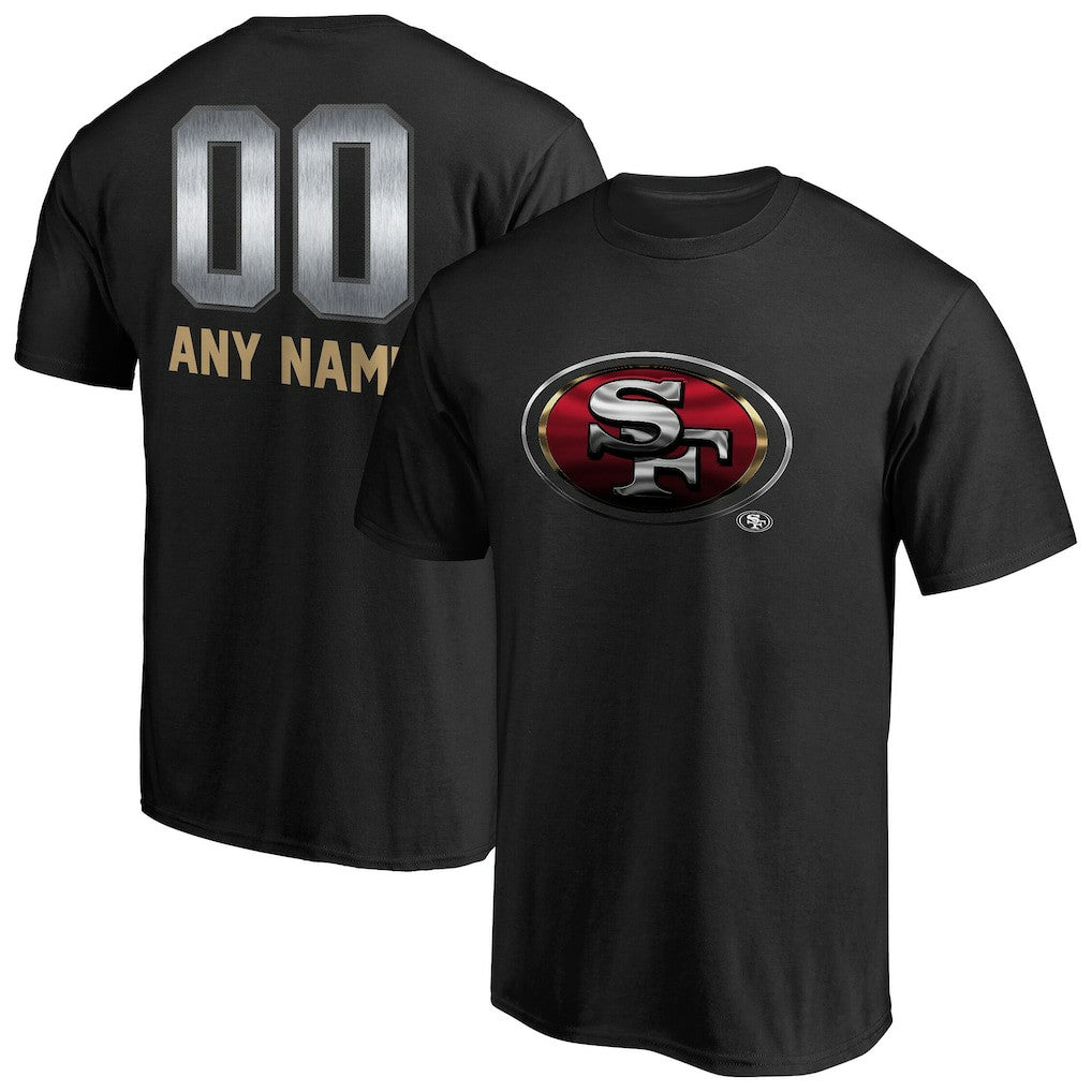 San Francisco 49ers Personalized Midnight Mascot T-Shirt - Black online
