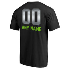 Seattle Seahawks Personalized Midnight Mascot T-Shirt - Black discount