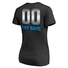 Carolina Panthers Women's Personalized Midnight Mascot T-Shirt - Black online