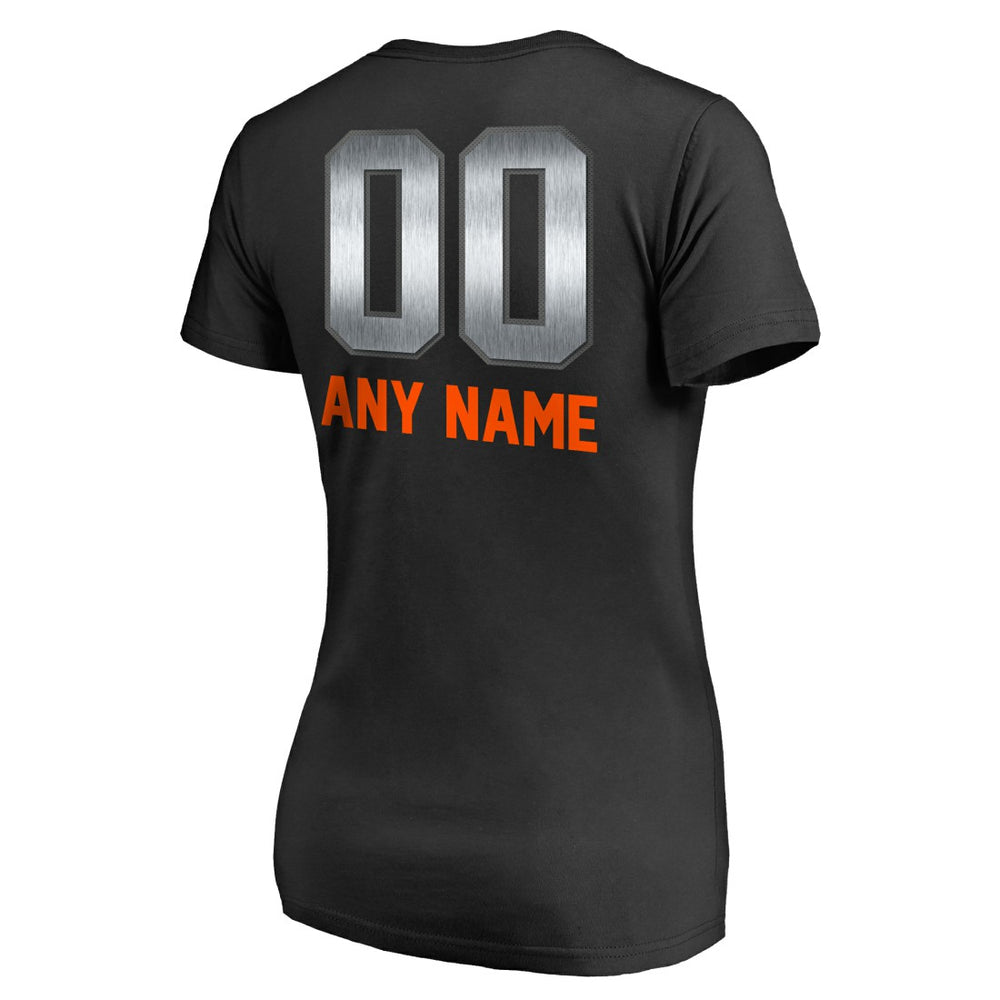 Denver Broncos Women's Personalized Midnight Mascot T-Shirt - Black discount