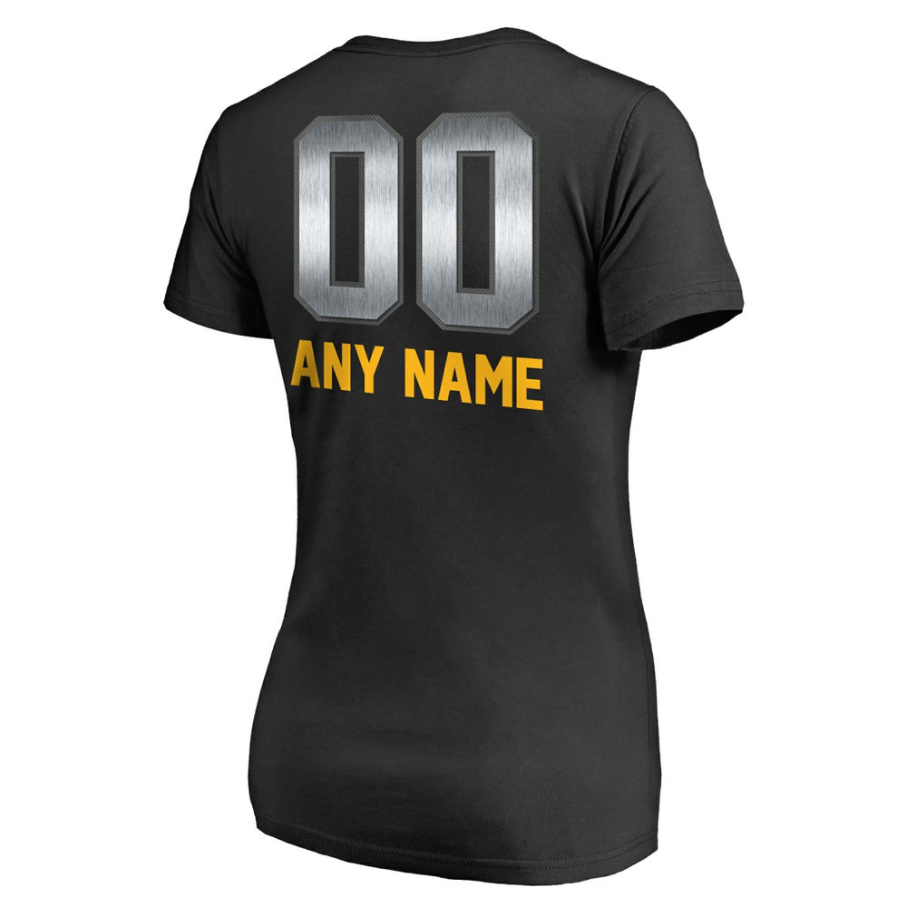 Green Bay Packers Women's Personalized Midnight Mascot T-Shirt - Black outlet