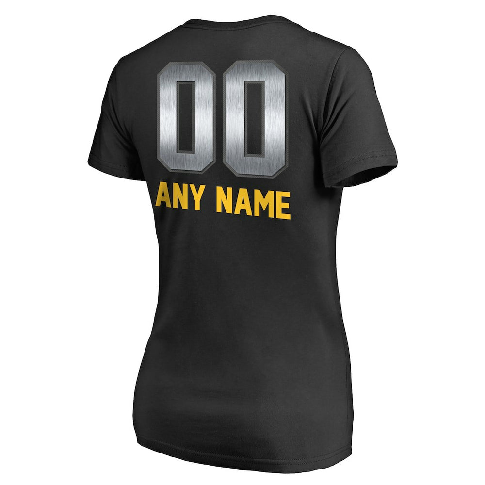 Minnesota Vikings Women's Personalized Midnight Mascot T-Shirt - Black sale