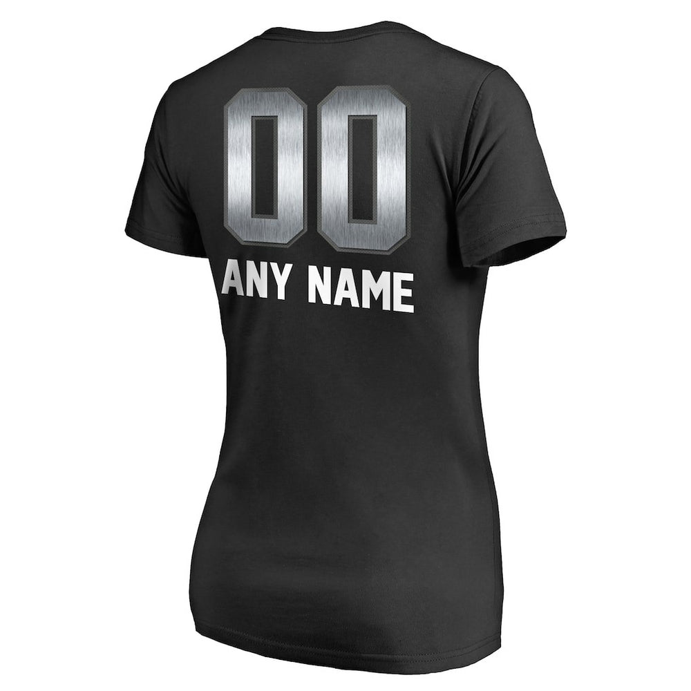 Las Vegas Raiders Women's Personalized Midnight Mascot T-Shirt - Black discount