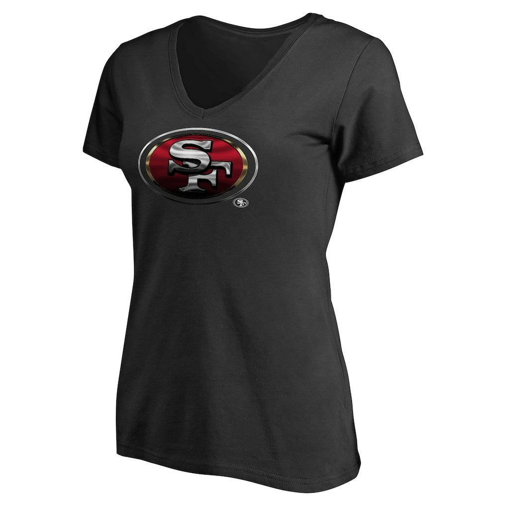 San Francisco 49ers Women's Personalized Midnight Mascot T-Shirt - Black sale