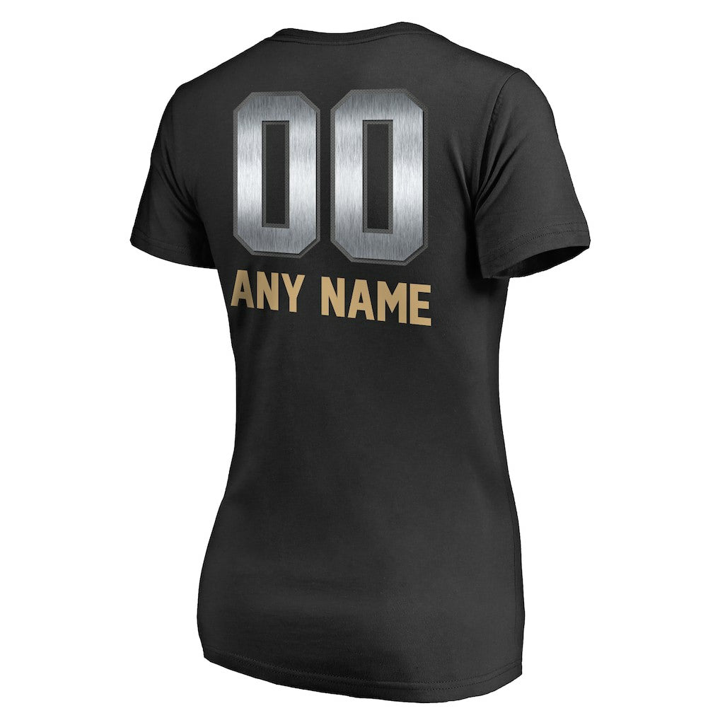 San Francisco 49ers Women's Personalized Midnight Mascot T-Shirt - Black sale