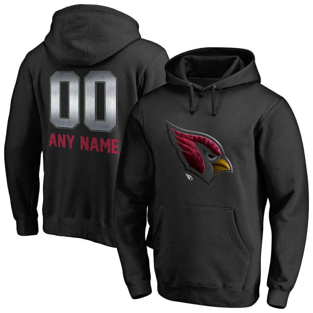 Arizona Cardinals Personalized Midnight Mascot Pullover Hoodie - Black outlet