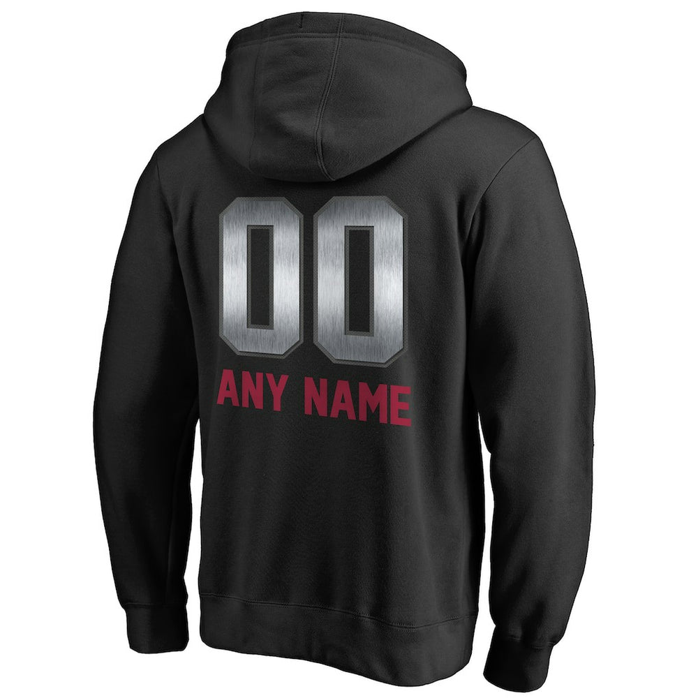 Arizona Cardinals Personalized Midnight Mascot Pullover Hoodie - Black outlet