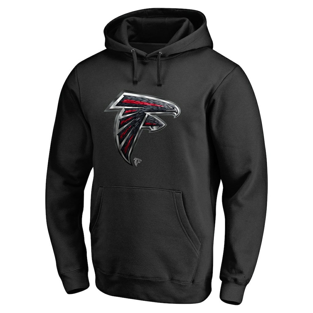 Atlanta Falcons Personalized Midnight Mascot Pullover Hoodie - Black outlet