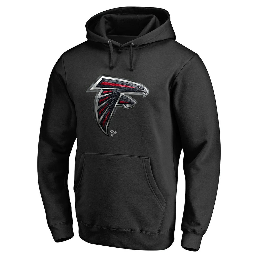 Atlanta Falcons Personalized Midnight Mascot Pullover Hoodie - Black outlet