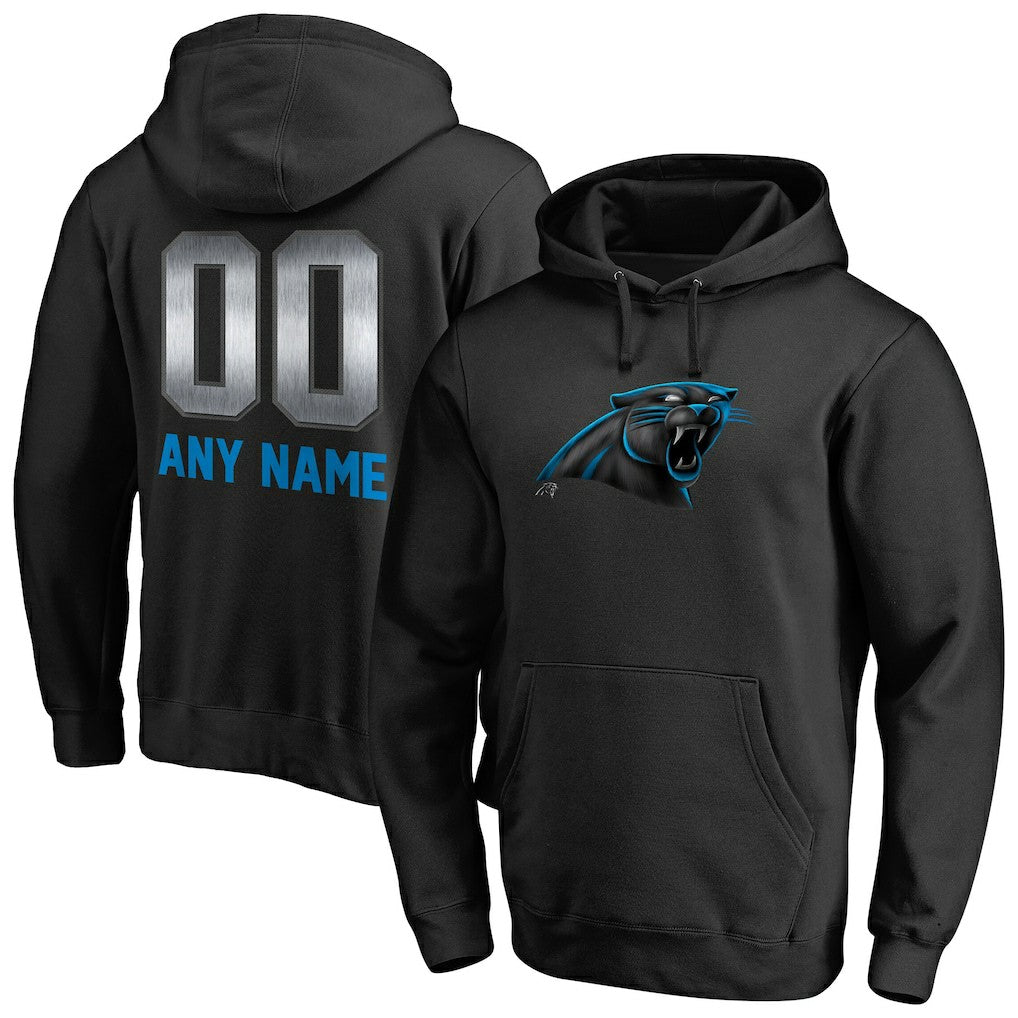 Carolina Panthers Personalized Midnight Mascot Pullover Hoodie - Black for sale